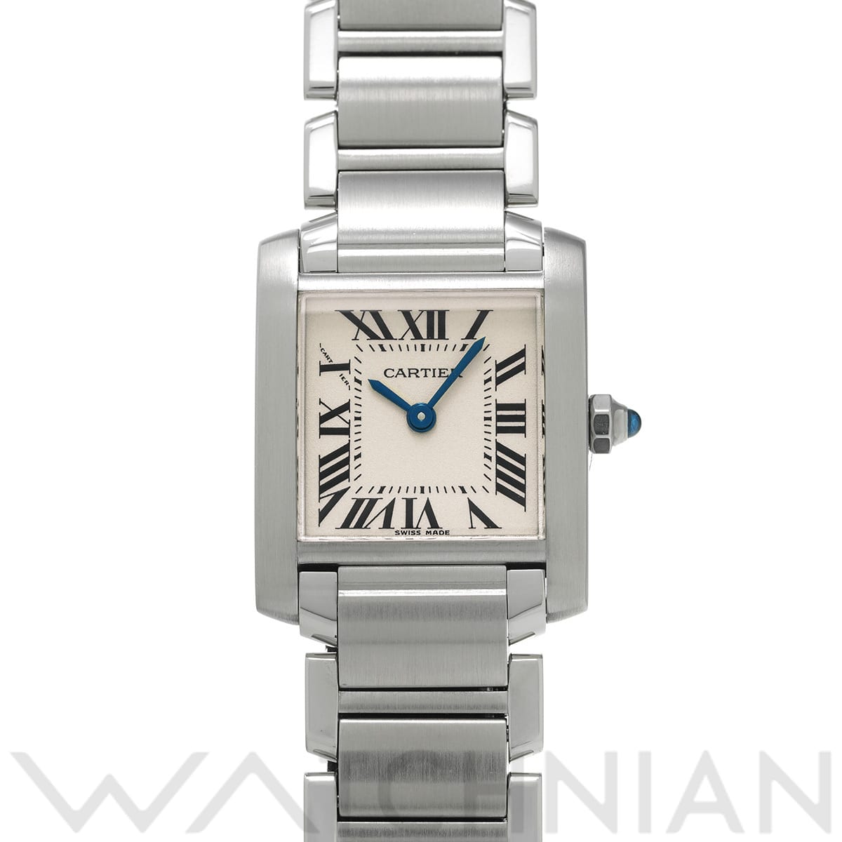 カルティエ タンクフランセーズ SM W51008Q3 シルバー レディース 時計 【中古】【wristwatch】
