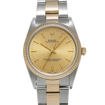 ロレックス オイスターパーペチュアル 34 14233 シャンパン メンズ 時計 【中古】【wristwatch】