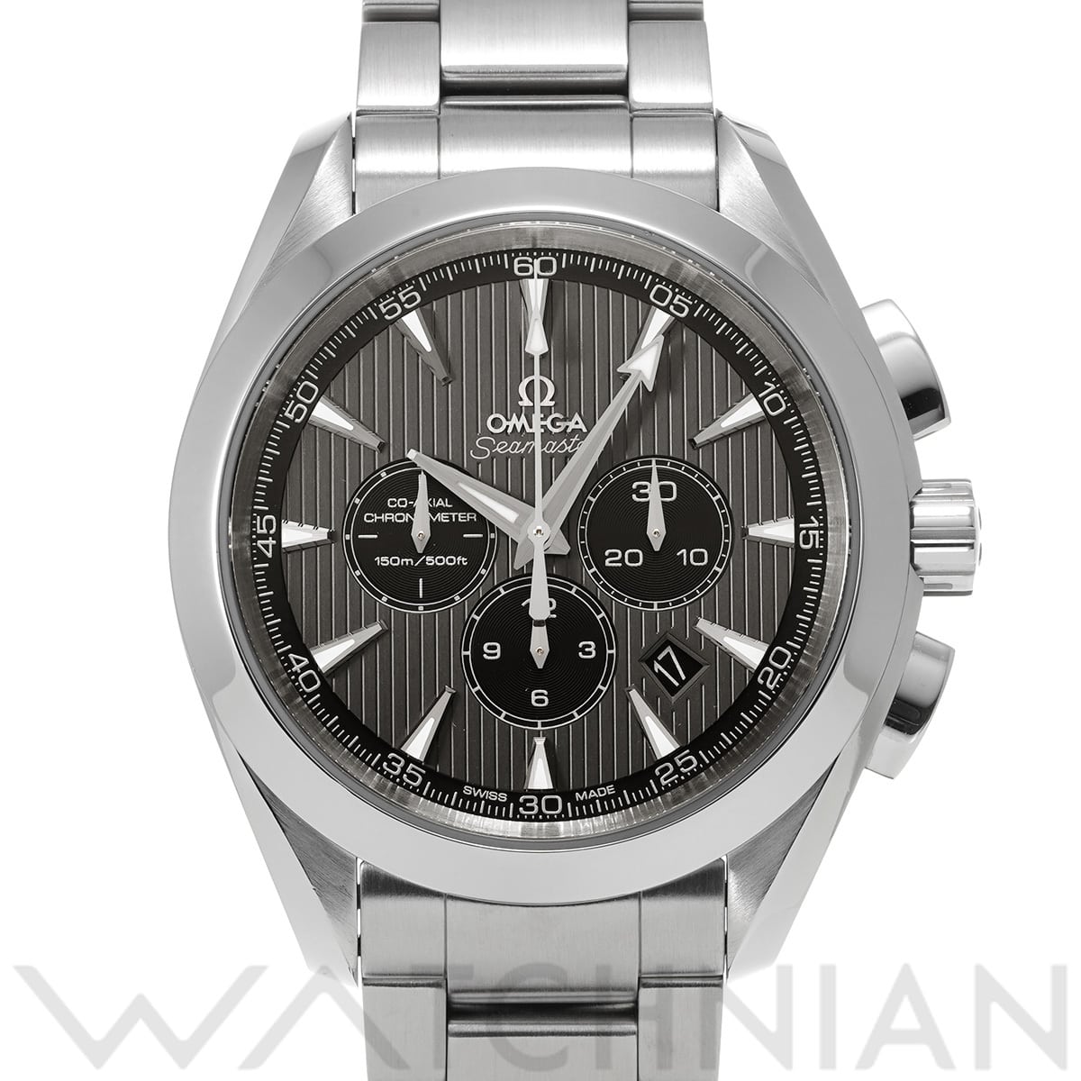 オメガ シーマスター アクアテラ コーアクシャル クロノグラフ 231.10.44.50.06.001 グレー/ブラック メンズ 時計 【中古】【wristwatch】