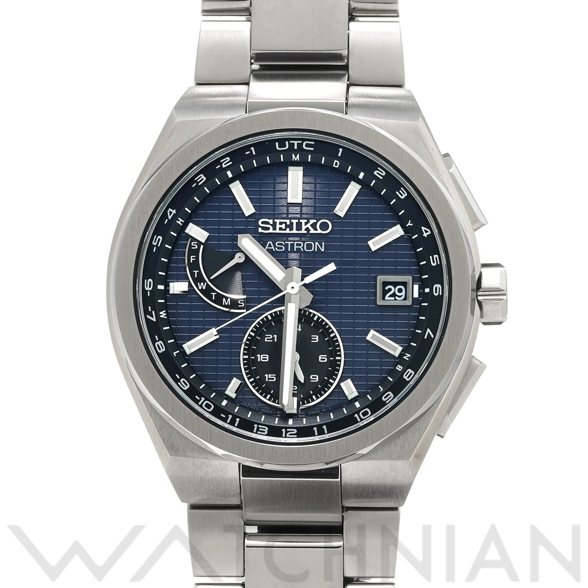 セイコー アストロン ネクスター SBXY065 ブルー/ブラック メンズ 時計 【中古】【wristwatch】