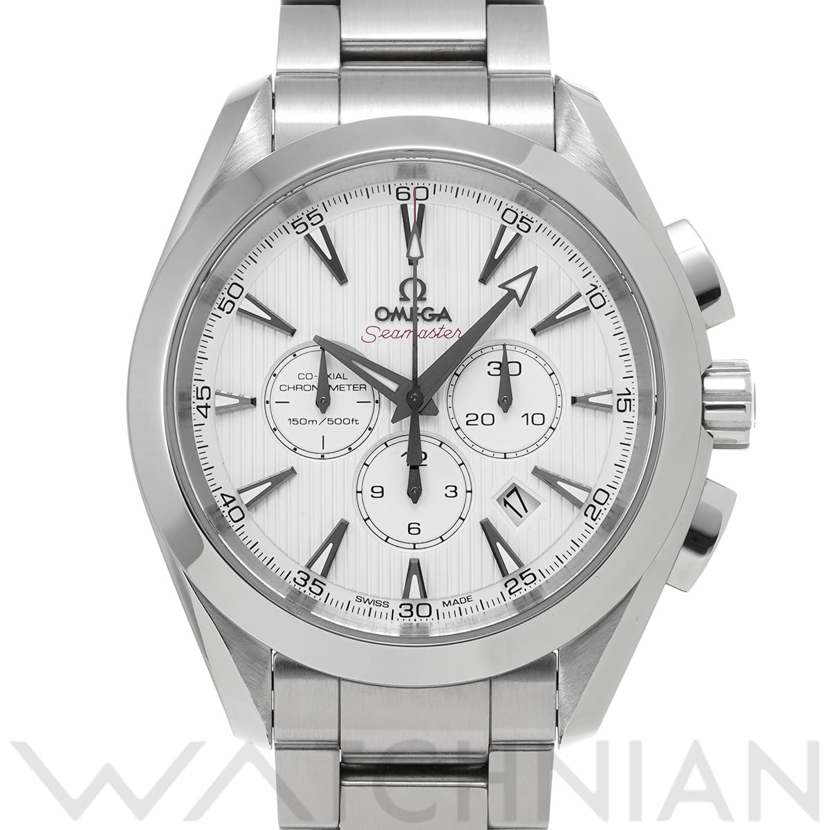 オメガ シーマスター アクアテラ コーアクシャル クロノグラフ 231.10.44.50.04.001 ホワイト メンズ 時計 【中古】【wristwatch】