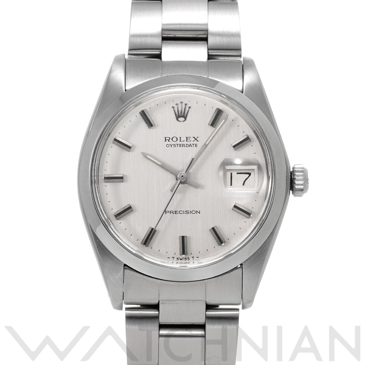 ロレックス オイスター デイト 6694 シルバー メンズ 時計 【中古】【wristwatch】