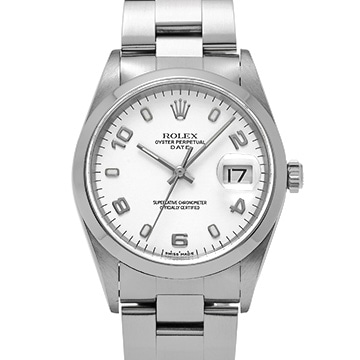 ロレックス オイスターパーペチュアル デイト 15200 ホワイト メンズ 時計 【中古】【wristwatch】