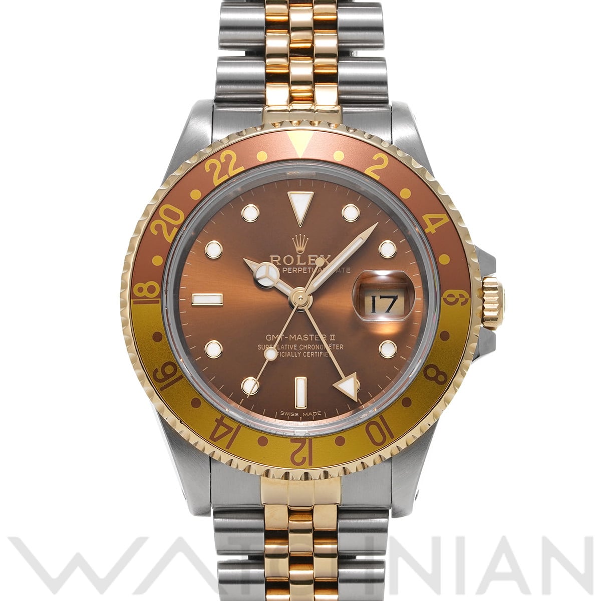 ロレックス GMTマスターII 16713 ブラウン メンズ 時計 【中古】【wristwatch】