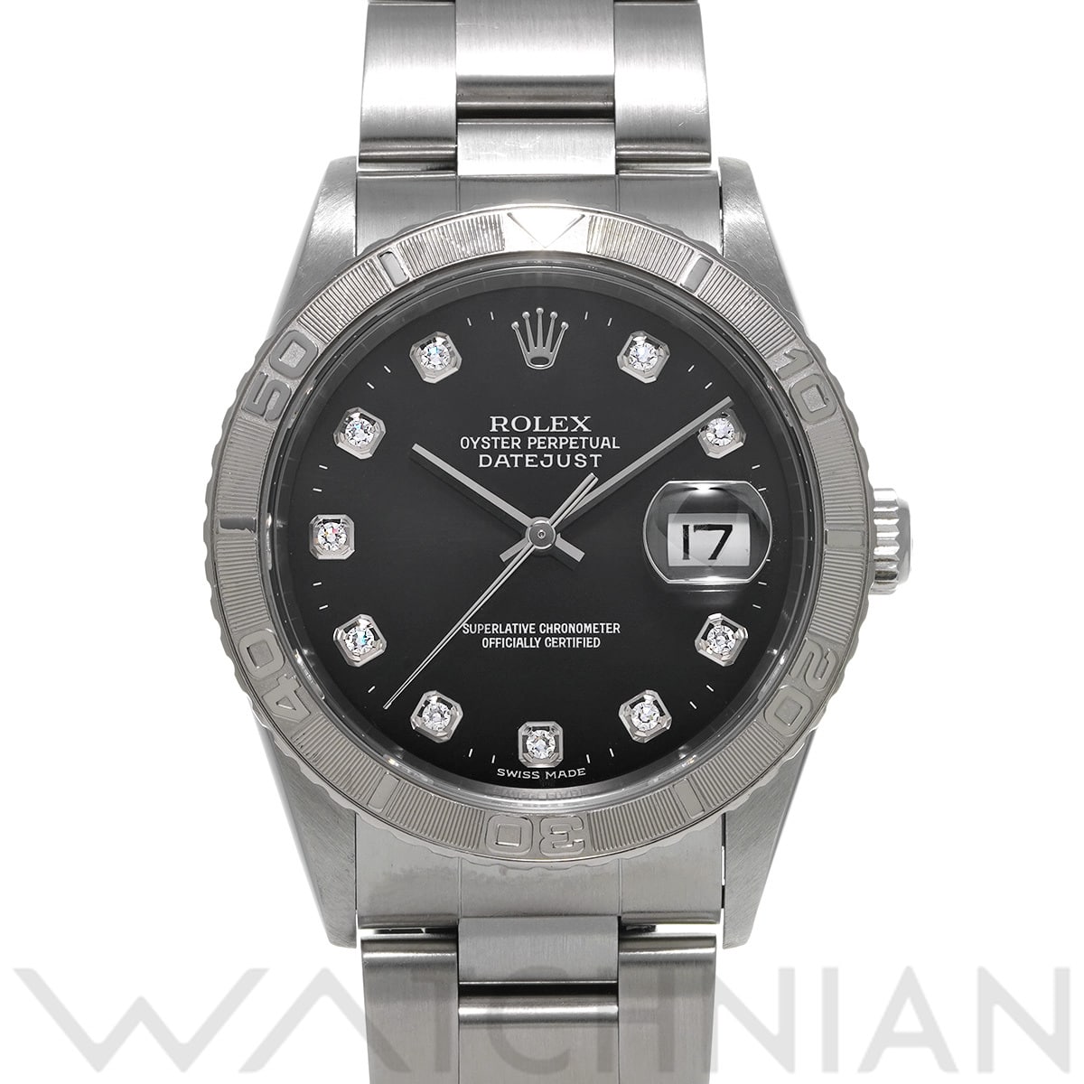 ロレックス デイトジャスト サンダーバード 16264G ブラック/ダイヤモンド メンズ 時計 【中古】【wristwatch】