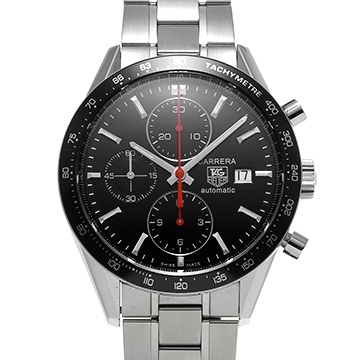 タグ ホイヤー カレラ キャリバー16 クロノグラフ CV2014.BA0794 ブラック メンズ 時計 【中古】【wristwatch】