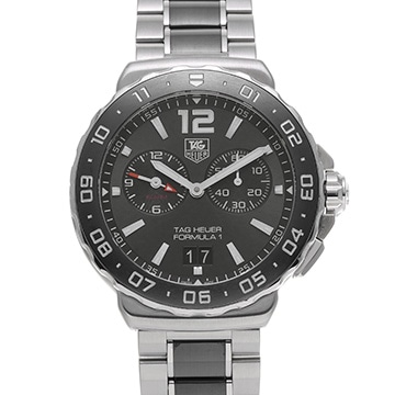 タグ ホイヤー フォーミュラ1 クォーツ アラーム WAU111C.BA0869 グレー/ブラック メンズ 時計 【中古】【wristwatch】