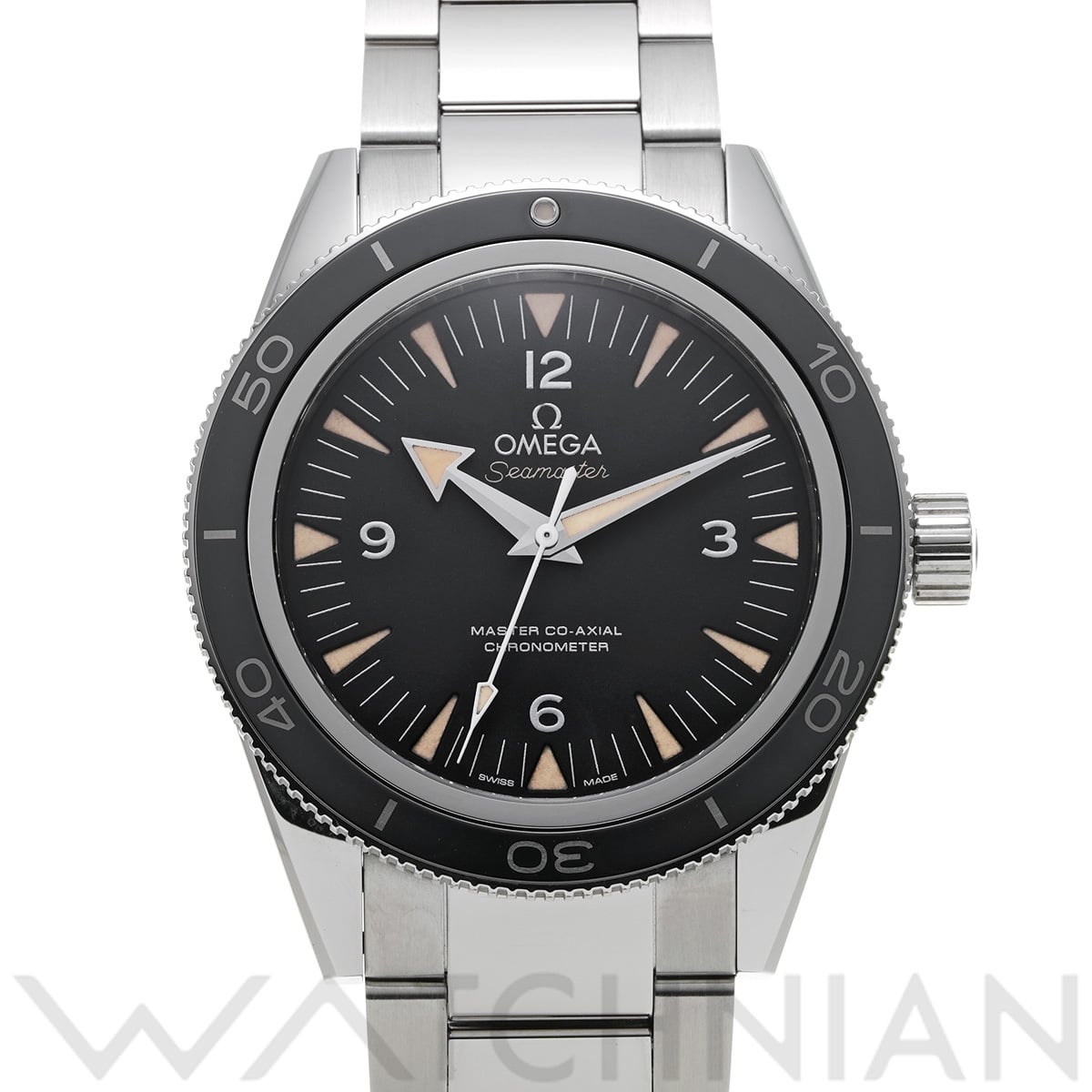 オメガ シーマスター 300 マスターコーアクシャル 233.30.41.21.01.001 ブラック メンズ 時計 【中古】【wristwatch】