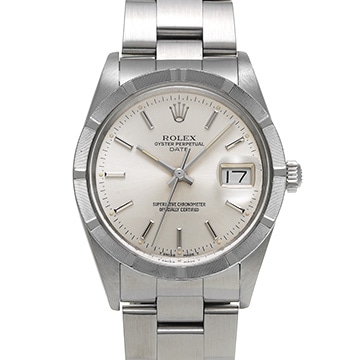 ロレックス オイスターパーペチュアル デイト 15010 シルバー メンズ 時計 【中古】【wristwatch】