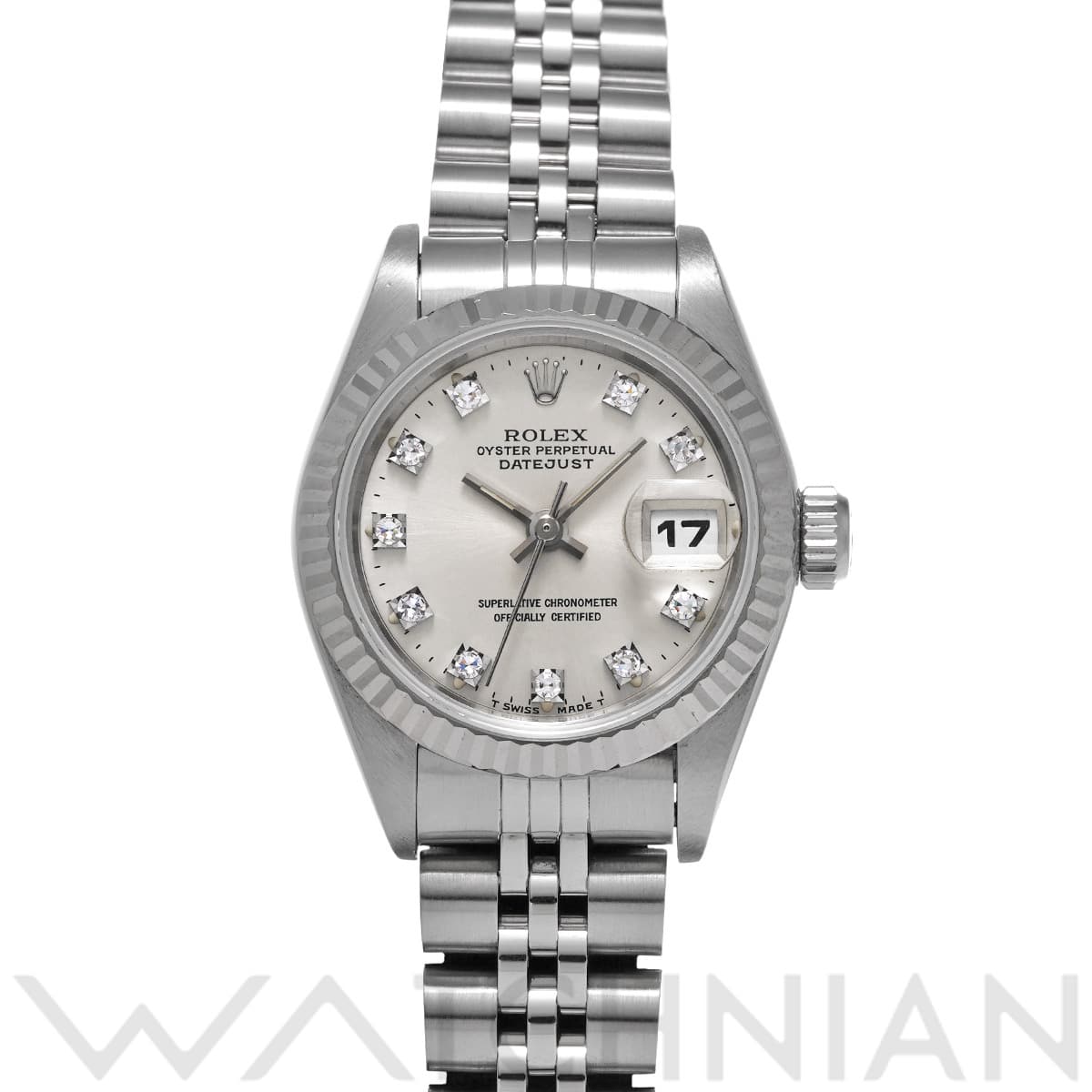 ロレックス デイトジャスト 69174G シルバー/ダイヤモンド レディース 時計 【中古】【wristwatch】