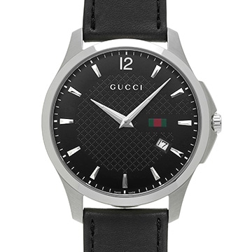 グッチ Gタイムレス YA126304 ブラック メンズ 時計 【中古】【wristwatch】