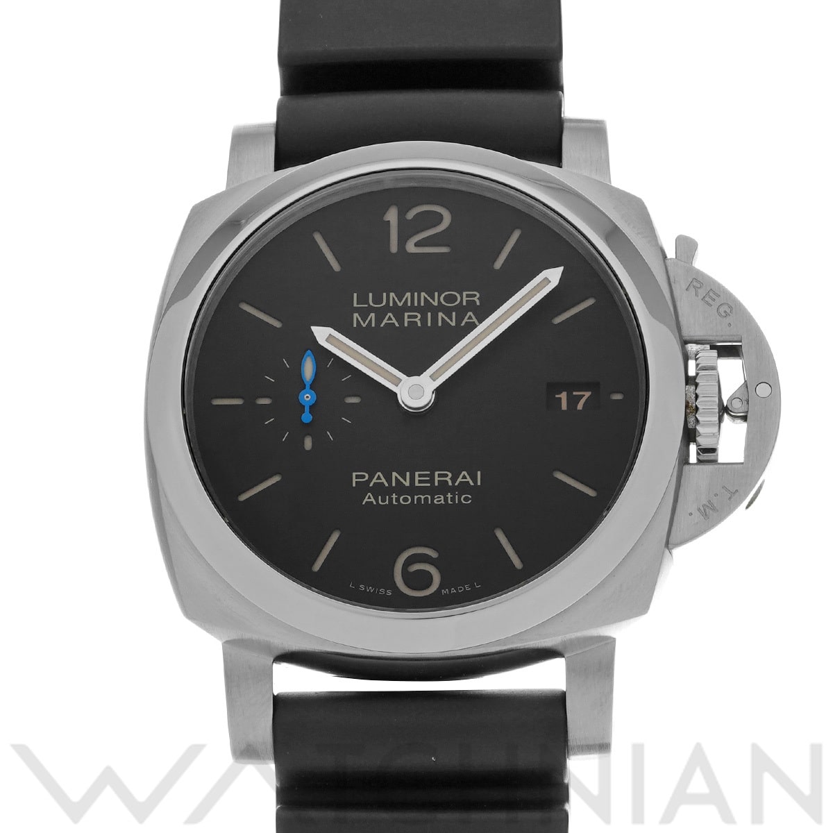 パネライ ルミノールマリーナ 1950 3デイズ オートマティック アッチャイオ PAM01392 ブラック メンズ 時計 【中古】【wristwatch】