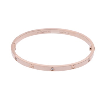 カルティエ ラブブレスレット SM #16 ゴールド CRB6047616 K18ピンクゴールド PG レディース ジュエリー 【中古】【jewelry】