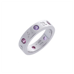 ブルガリ ローマンソルベリング #52 シルバー K18ホワイトゴールド WG レディース ジュエリー 【中古】【jewelry】
