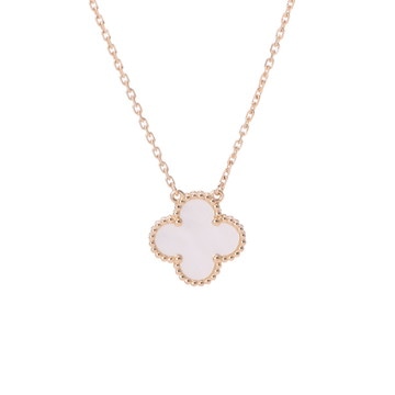 ヴァン クリーフ&アーペル ヴィンテージアルハンブラネックレス ゴールド VCARA45900 K18イエローゴールド YG レディース ジュエリー 【中古】【jewelry】