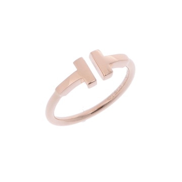 ティファニー Tワイヤーリング ゴールド K18ピンクゴールド PG レディース ジュエリー 【中古】【jewelry】