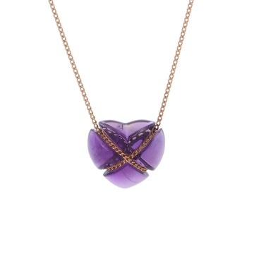 ティファニー クロスハートチェーンネックレス ゴールド K18イエローゴールド YG レディース ジュエリー 【中古】【jewelry】