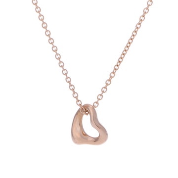 ティファニー オープンハート ネックレス ミニ ゴールド K18ピンクゴールド PG レディース ジュエリー 【中古】【jewelry】