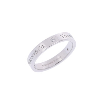 ティファニー バンドリング 3PD シルバー Pt950プラチナ レディース ジュエリー 【中古】【jewelry】