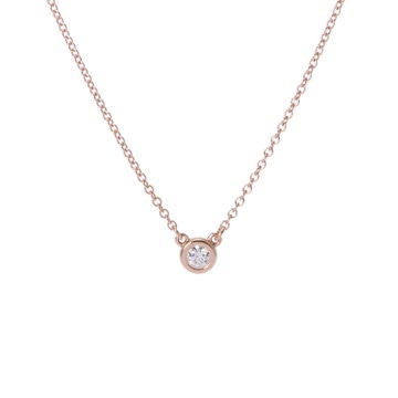 ティファニー バイザヤード ネックレス ゴールド K18ピンクゴールド PG レディース ジュエリー 【中古】【jewelry】