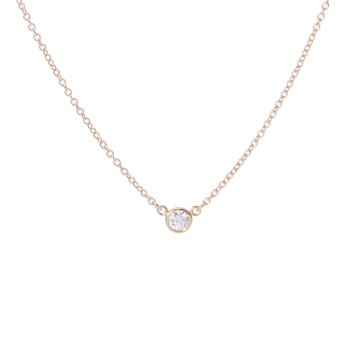 ティファニー バイザヤード ネックレス 1PD ゴールド K18イエローゴールド YG レディース ジュエリー 【中古】【jewelry】