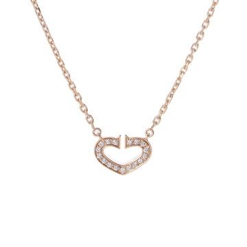 カルティエ Cハート ネックレス K18イエローゴールド YG レディース ジュエリー 【中古】【jewelry】