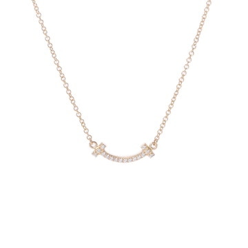ティファニー Tスマイル ネックレス ミニ ゴールド K18イエローゴールド YG レディース ジュエリー 【中古】【jewelry】