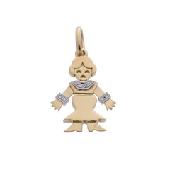ポメラート 女性モチーフ ペンダントトップ ゴールド K18イエローゴールド YG レディース ジュエリー 【中古】【jewelry】