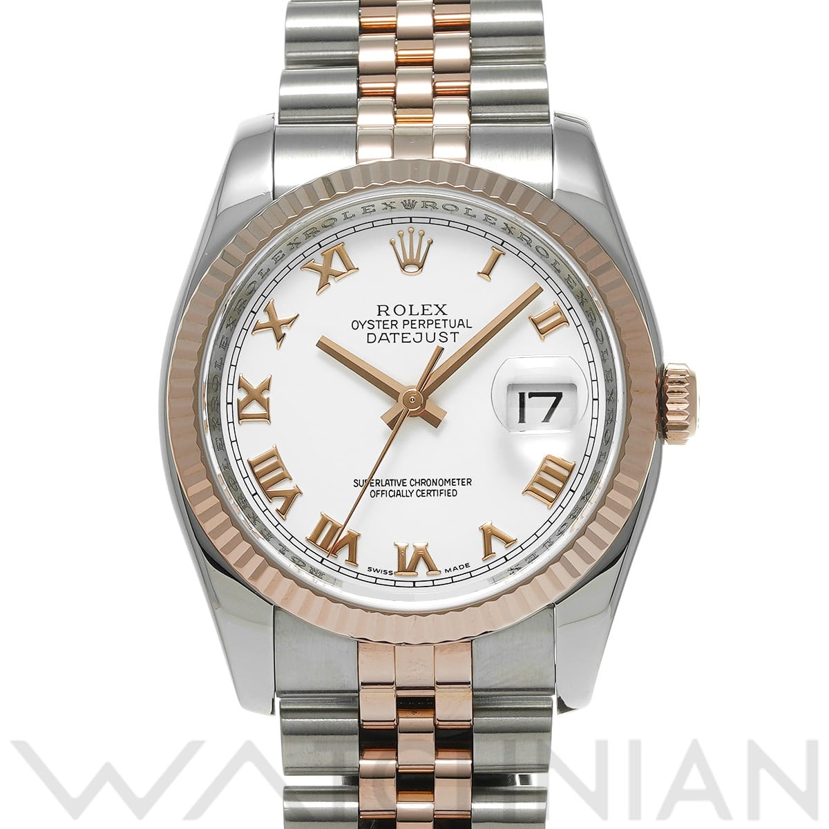 ロレックス デイトジャスト 36 116231 ホワイト メンズ 時計 【中古】【wristwatch】