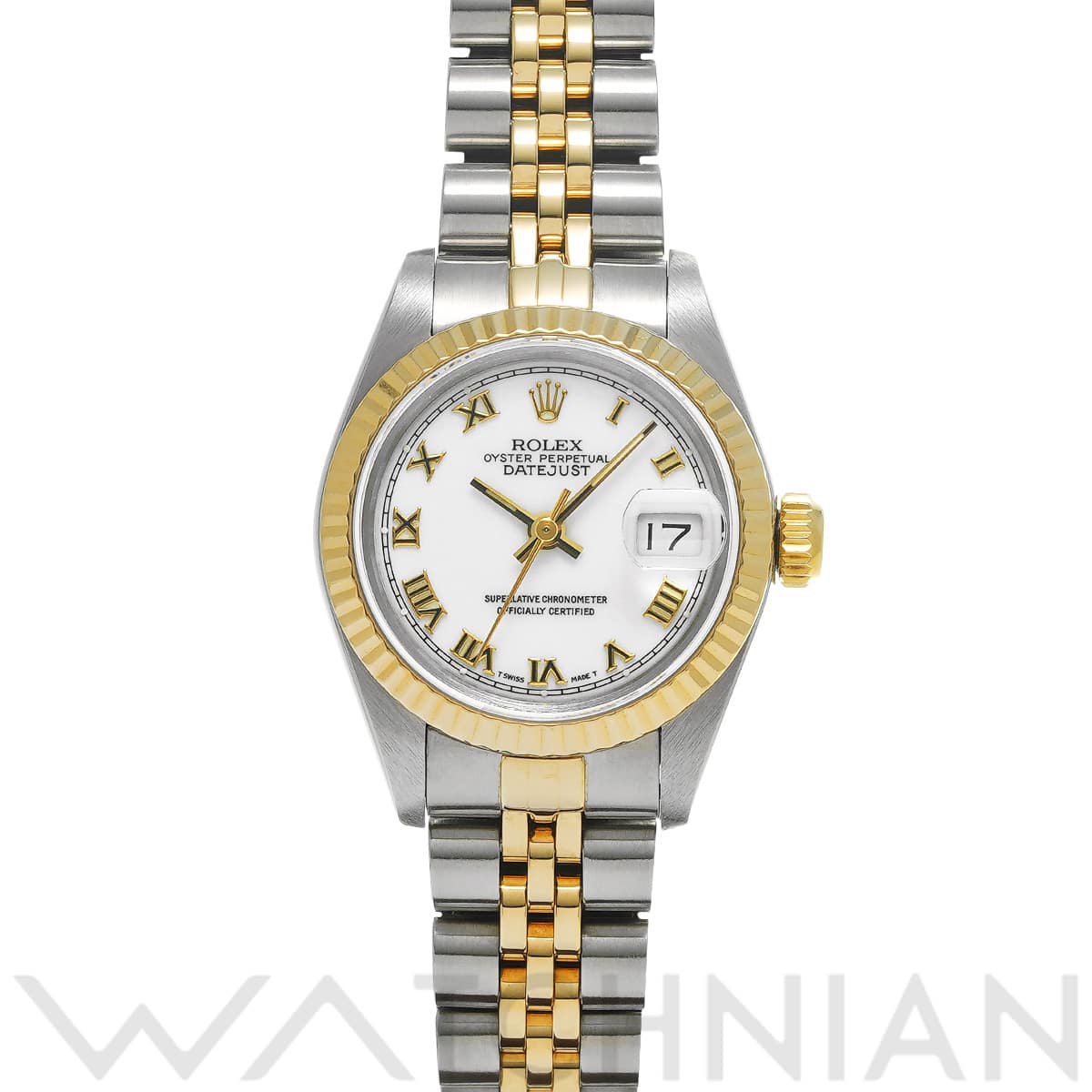 ロレックス デイトジャスト 26 69173 ホワイト レディース 時計 【中古】【wristwatch】