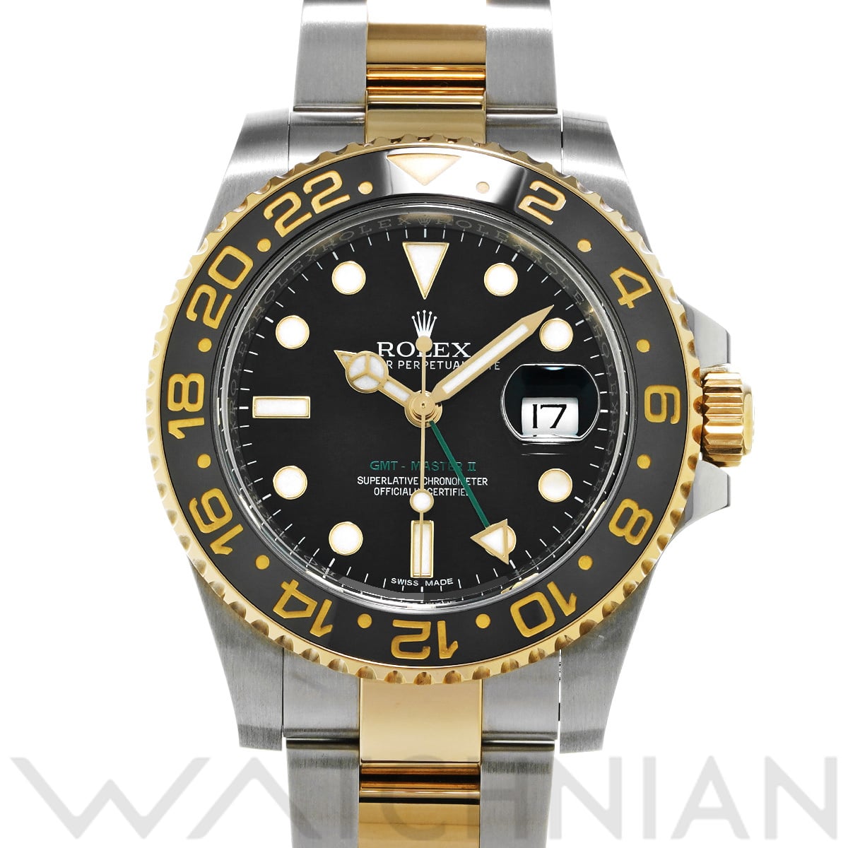 ロレックス GMTマスターII 116713LN ブラック メンズ 時計 【中古】【wristwatch】