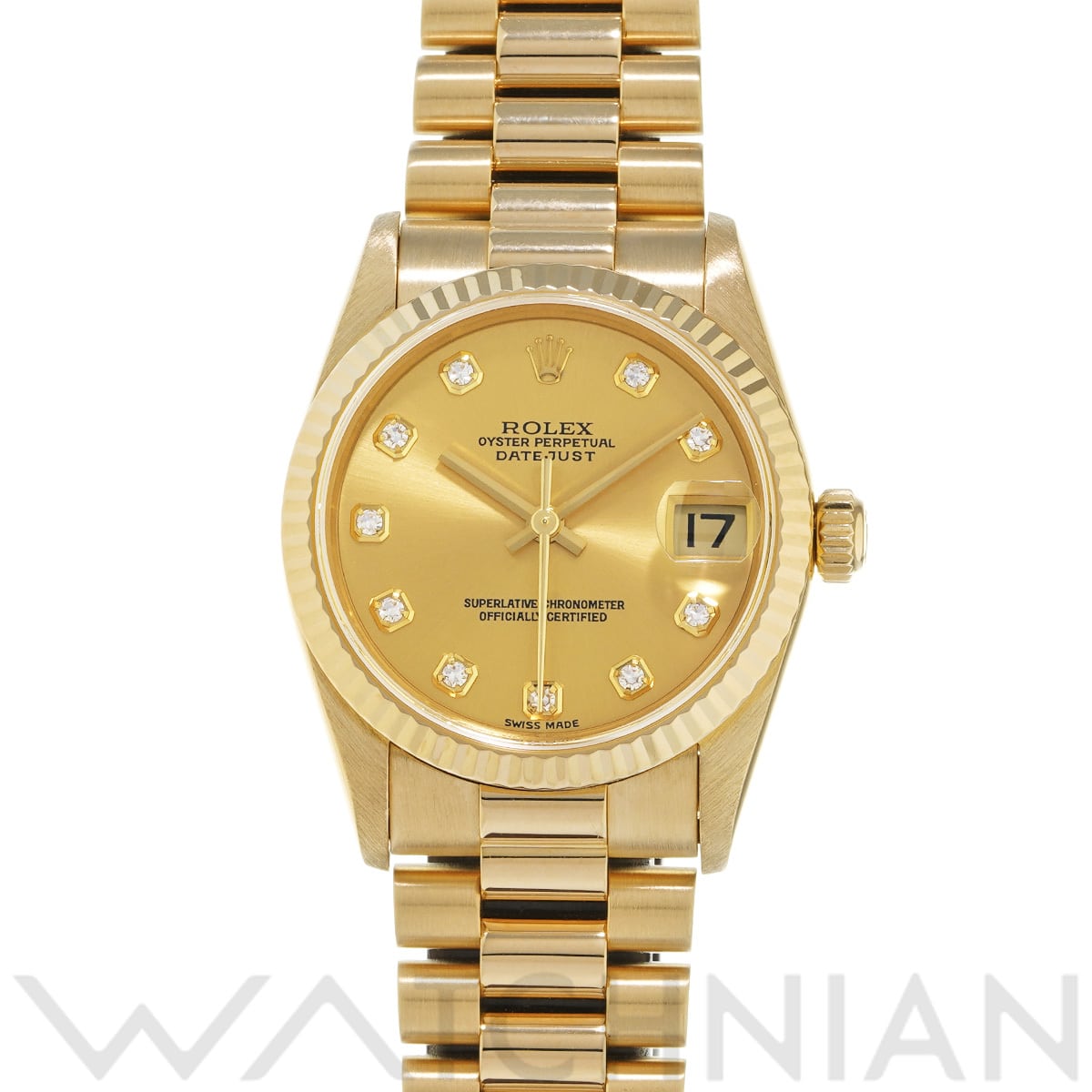 ロレックス デイトジャスト 78278G シャンパン/ダイヤモンド ユニセックス 時計 【中古】【wristwatch】