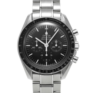 オメガ スピードマスター ムーンウォッチ プロフェッショナル アポロ17号 30th 3574.51 ブラック メンズ 時計 【中古】【wristwatch】