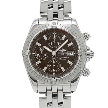 ブライトリング クロノマット エボリューション A156Q25PA ブラウン メンズ 時計 【中古】【wristwatch】