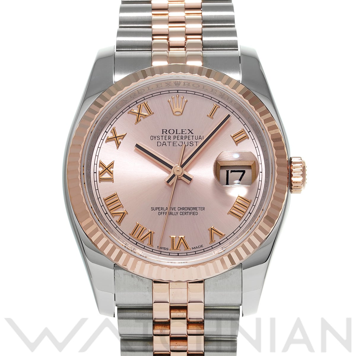 ロレックス デイトジャスト 36 116231 ピンク メンズ 時計 【中古】【wristwatch】