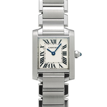 カルティエ タンクフランセーズ SM W51008Q3 シルバー レディース 時計 【中古】【wristwatch】