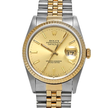 ロレックス デイトジャスト 16233 シャンパン メンズ 時計 【中古】【wristwatch】