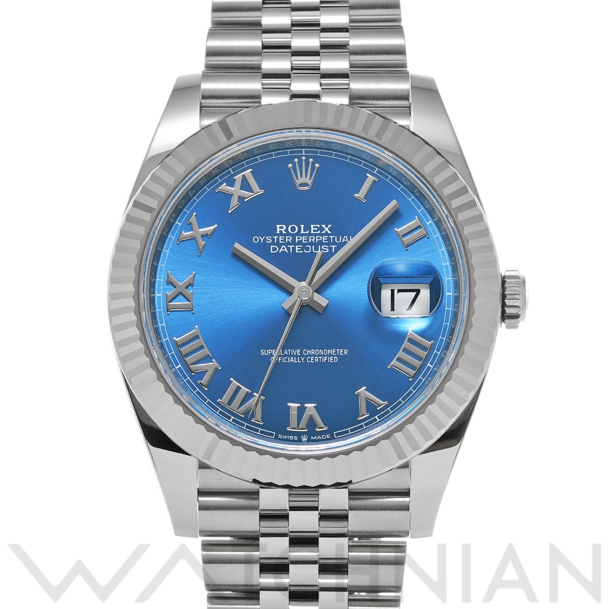 ロレックス デイトジャスト 41 126334 アズーロブルー メンズ 時計 【新品】【wristwatch】