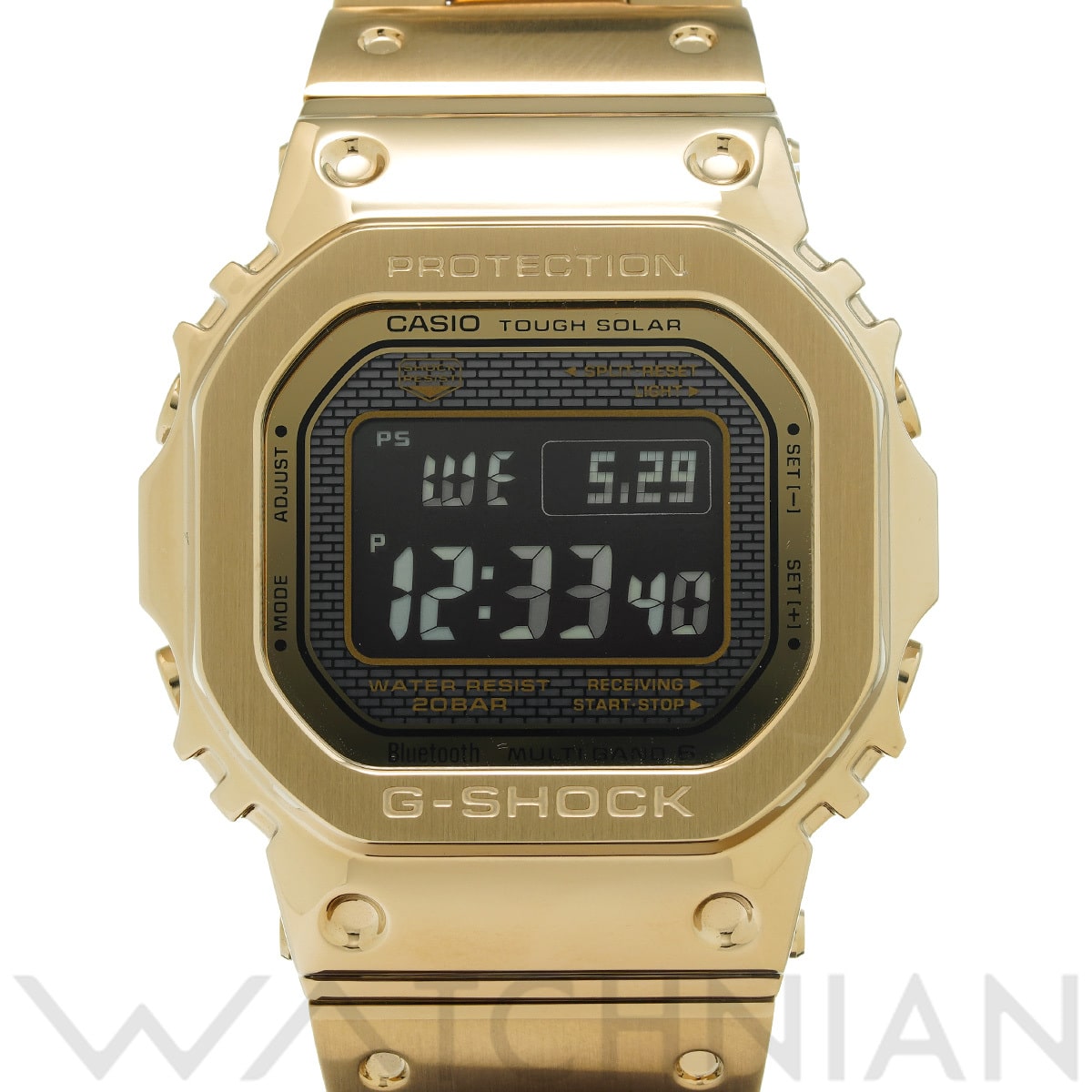 カシオ G-SHOCK GMW-B500シリーズ GMW-B5000GD-9JF ブラック/ゴールド メンズ 時計 【中古】【wristwatch】