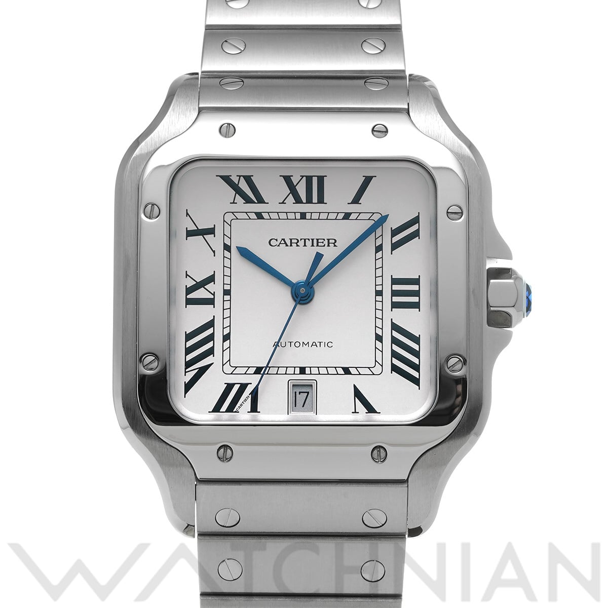 カルティエ サントス ドゥ カルティエ LM WSSA0018 シルバー メンズ 時計 【中古】【wristwatch】