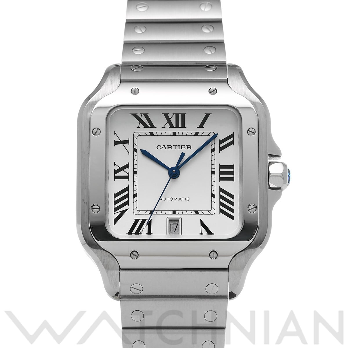 カルティエ サントス ドゥ カルティエ LM WSSA0018 シルバー メンズ 時計 【中古】【wristwatch】