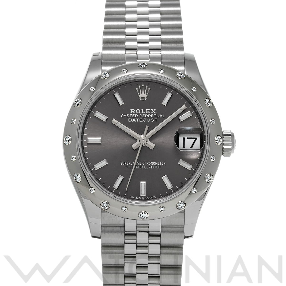 ロレックス デイトジャスト 31 278344RBR ダークグレー ユニセックス 時計 【新品】【wristwatch】