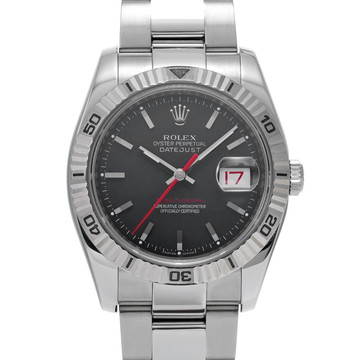 ロレックス デイトジャスト ターノグラフ 116264 ブラック メンズ 時計 【中古】【wristwatch】