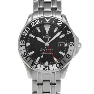 オメガ シーマスター 300 GMT 2534.50 ブラック メンズ 時計 【中古】【wristwatch】