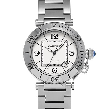 カルティエ パシャ シータイマー W31080M7 シルバー メンズ 時計 【中古】【wristwatch】