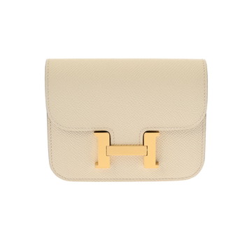 エルメス コンスタンス スリム ナタ/ゴールド金具 ヴォーエプソン レディース 財布 【未使用】【purse】