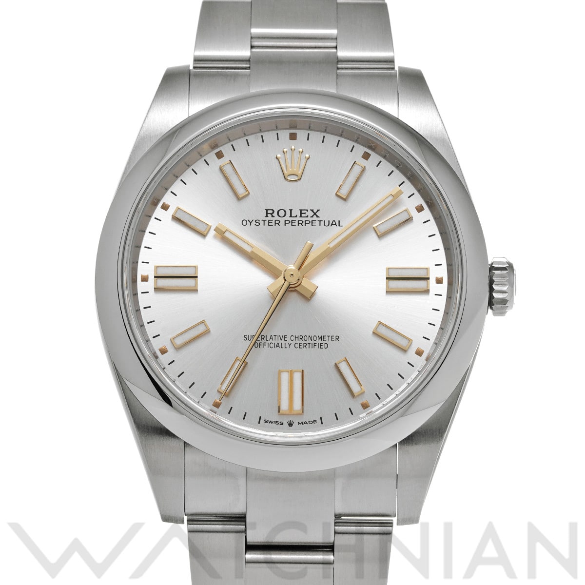 ロレックス オイスターパーペチュアル 41 124300 シルバー メンズ 時計 【中古】【wristwatch】