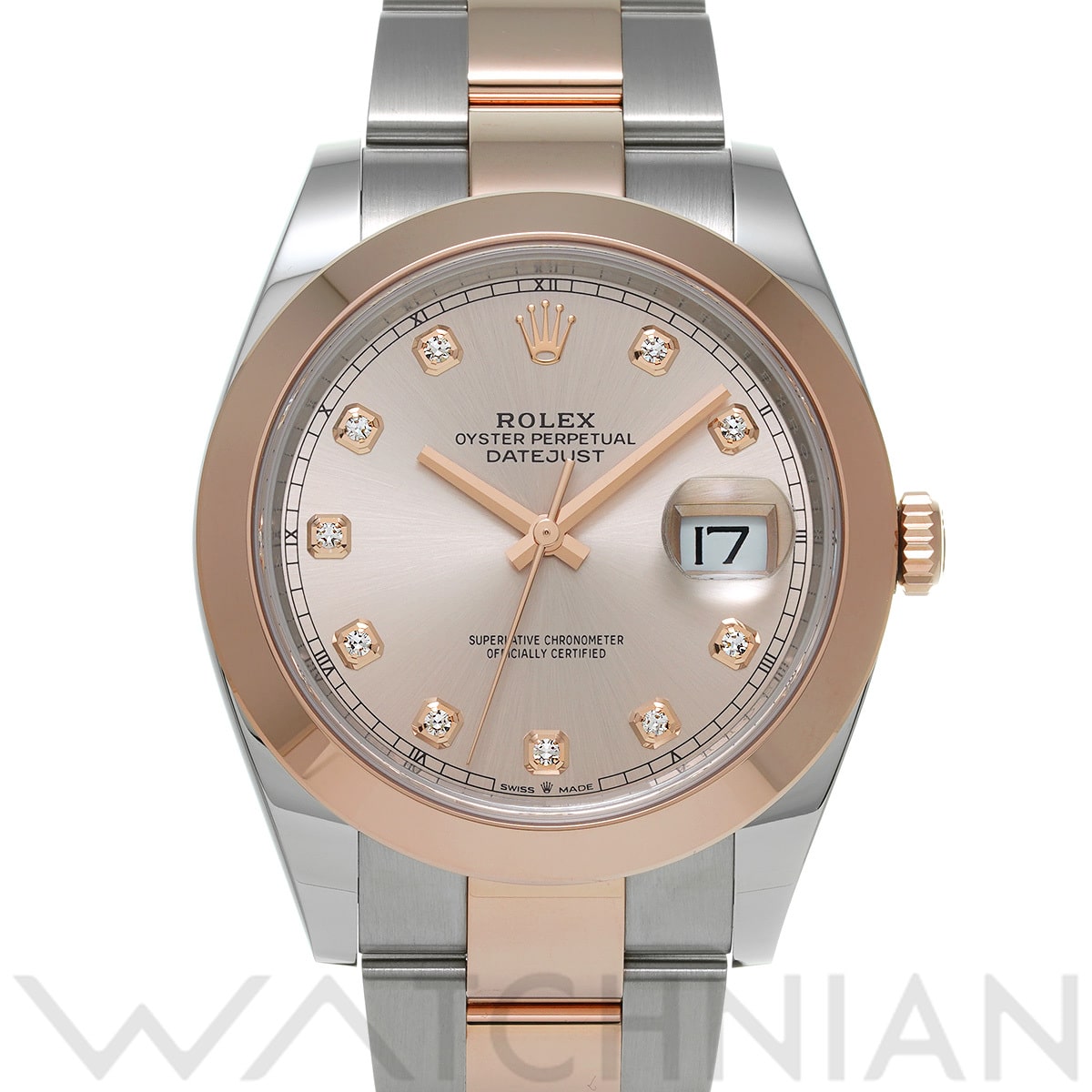 ロレックス デイトジャスト 41 126301G サンダスト/ダイヤモンド メンズ 時計 【中古】【wristwatch】