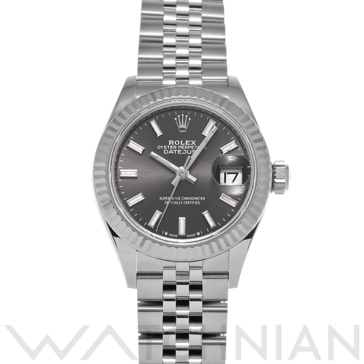 ロレックス レディ デイトジャスト 28 279174 ダークグレー レディース 時計 【中古】【wristwatch】