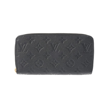 ルイ ヴィトン モノグラムアンプラント ジッピーウォレット ノワール M61864 レザー ユニセックス 財布 【中古】【purse】